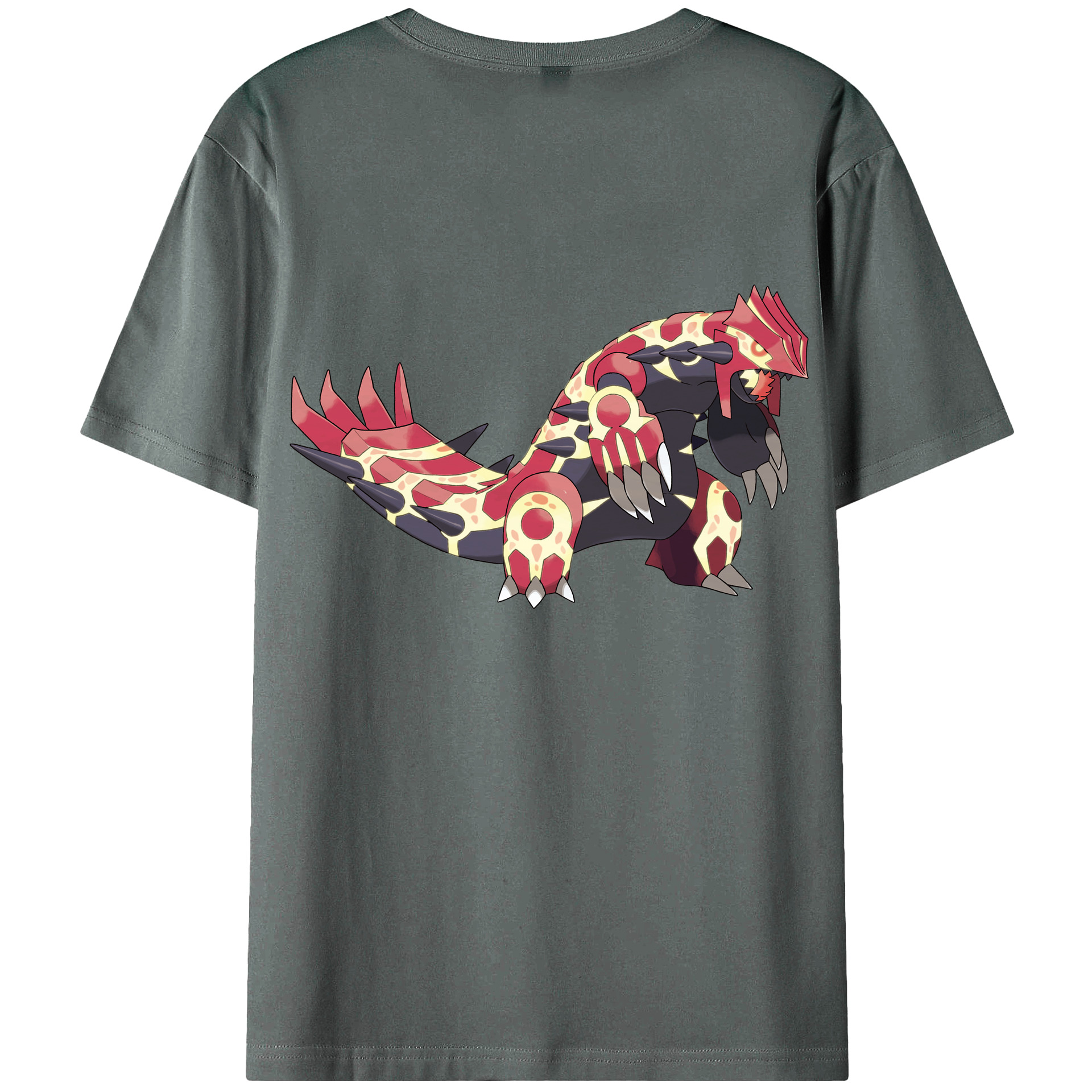 （画像用） ポケットモンスター Pokémon 綿100％ メンズ半袖Tシャツ（バックプリント） 通気性